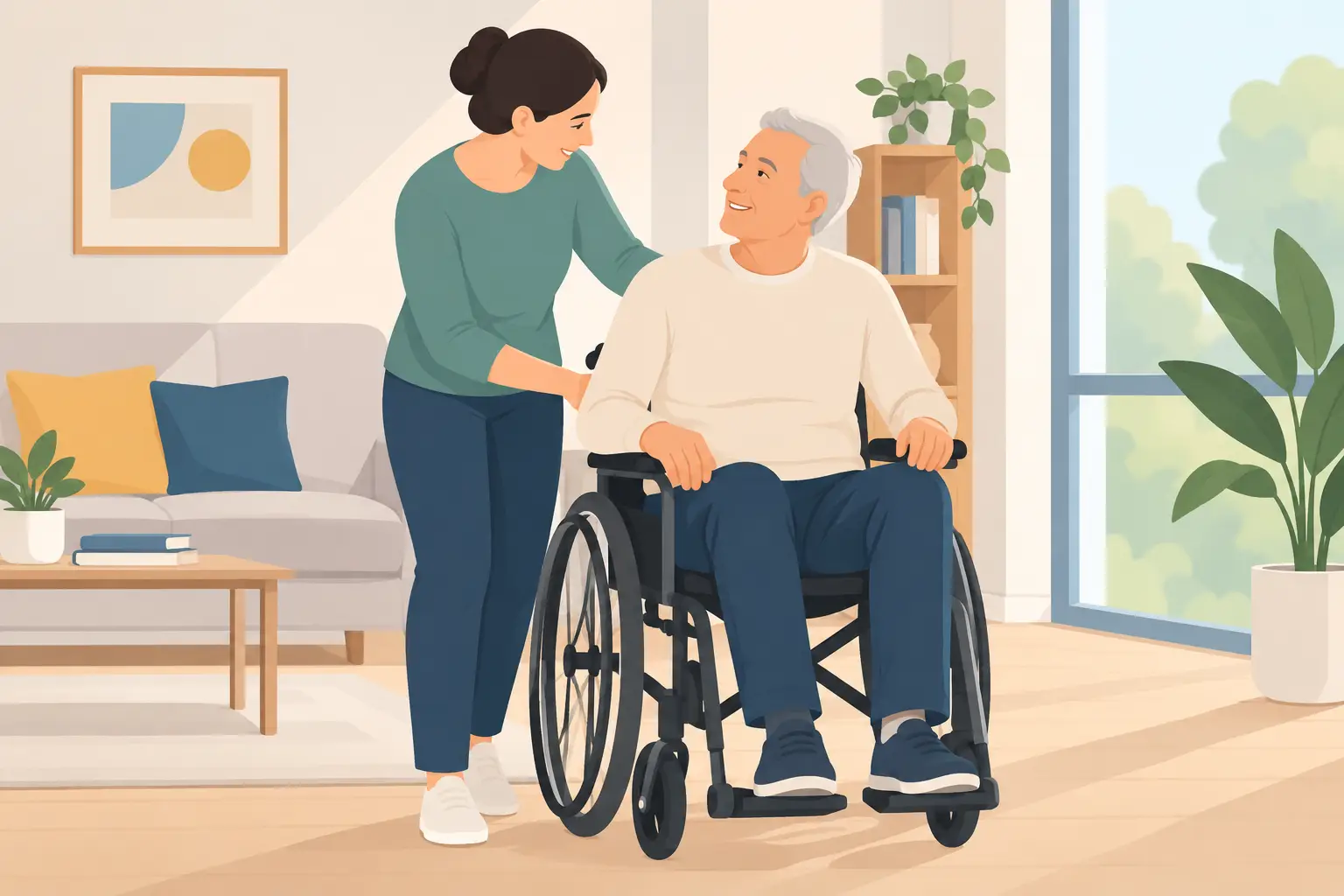 Accompagner un parent à mobilité réduite