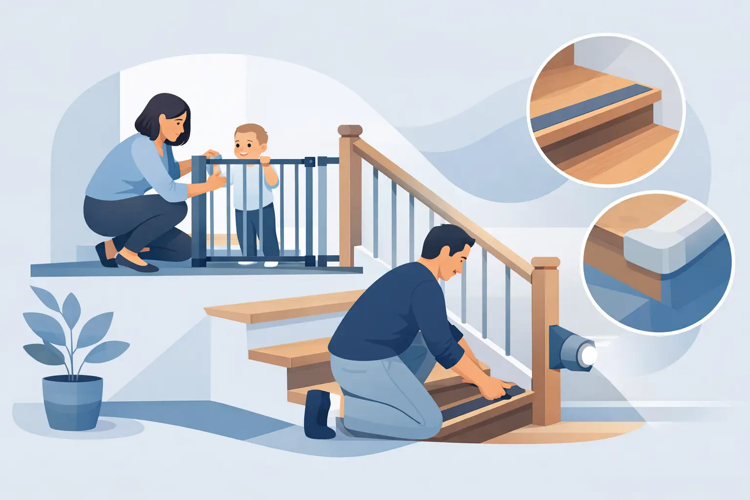 Comment sécuriser un escalier à domicile
