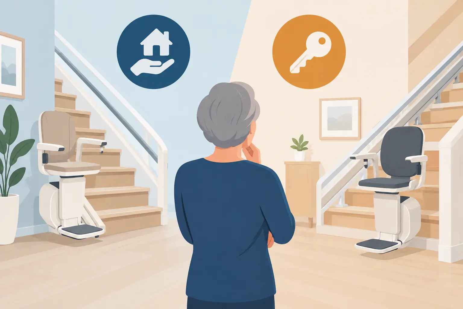 Louer ou acheter un monte-escalier : que choisir ?