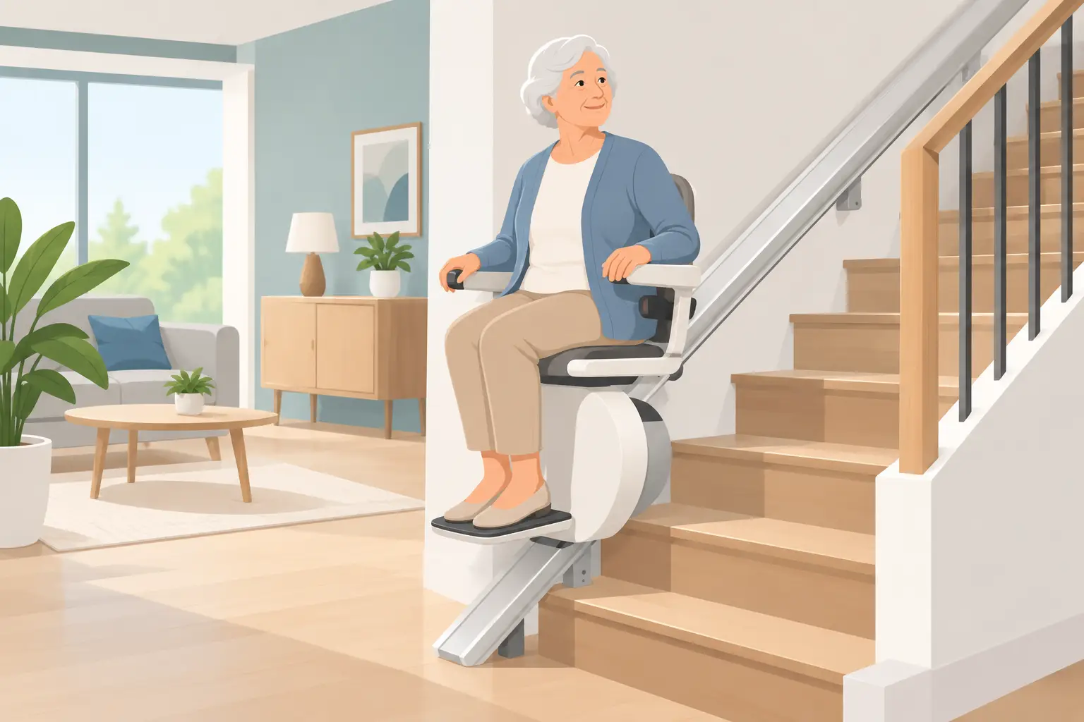 Monte escalier pour rester autonome chez soi