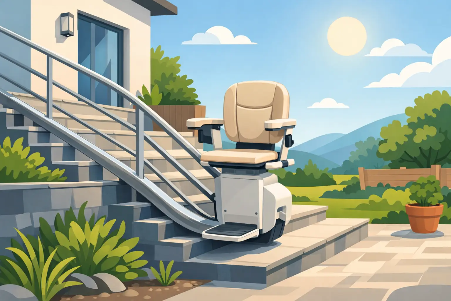 Peut-on installer un monte-escalier dehors ?