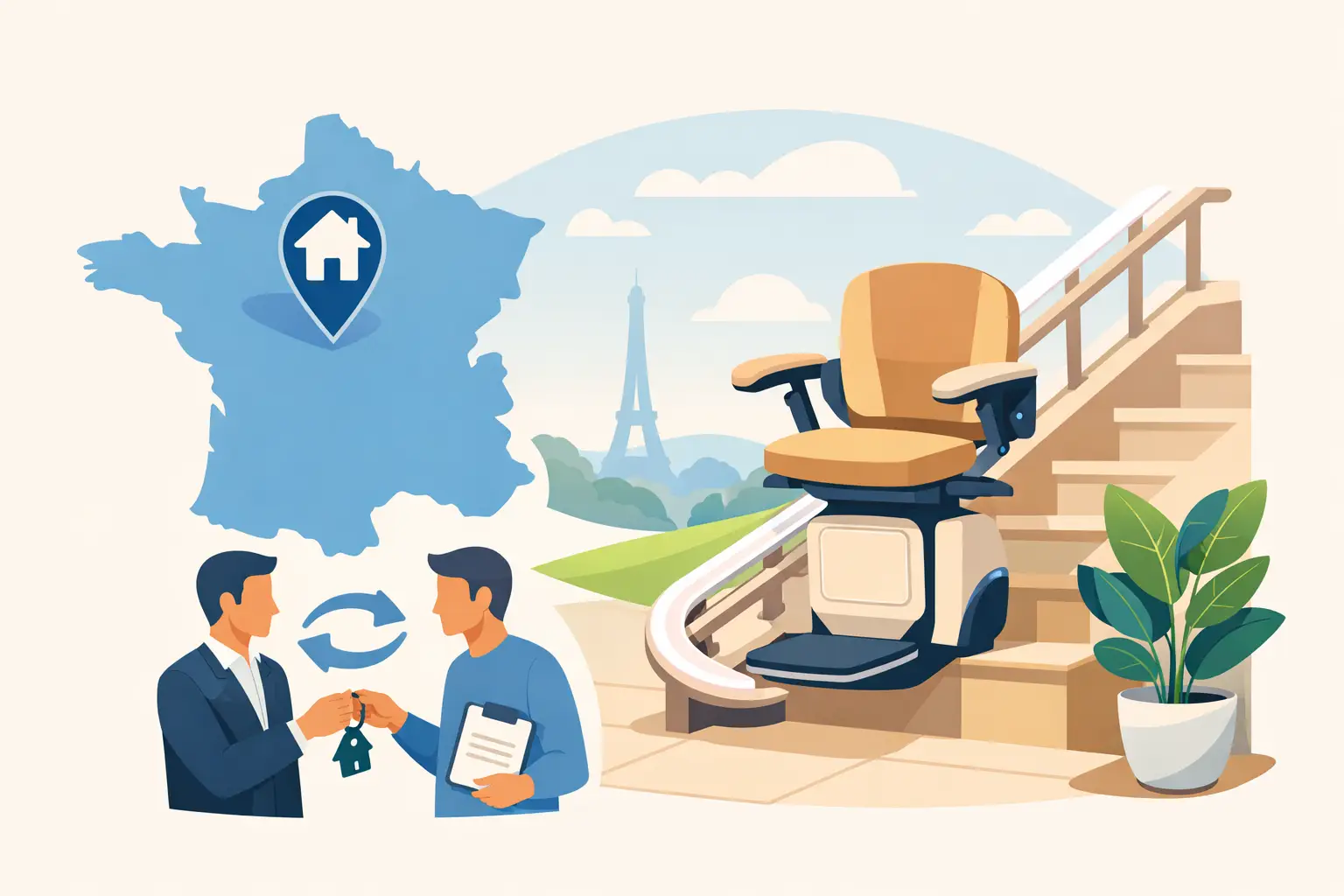 Peut-on louer un monte-escalier en France ?