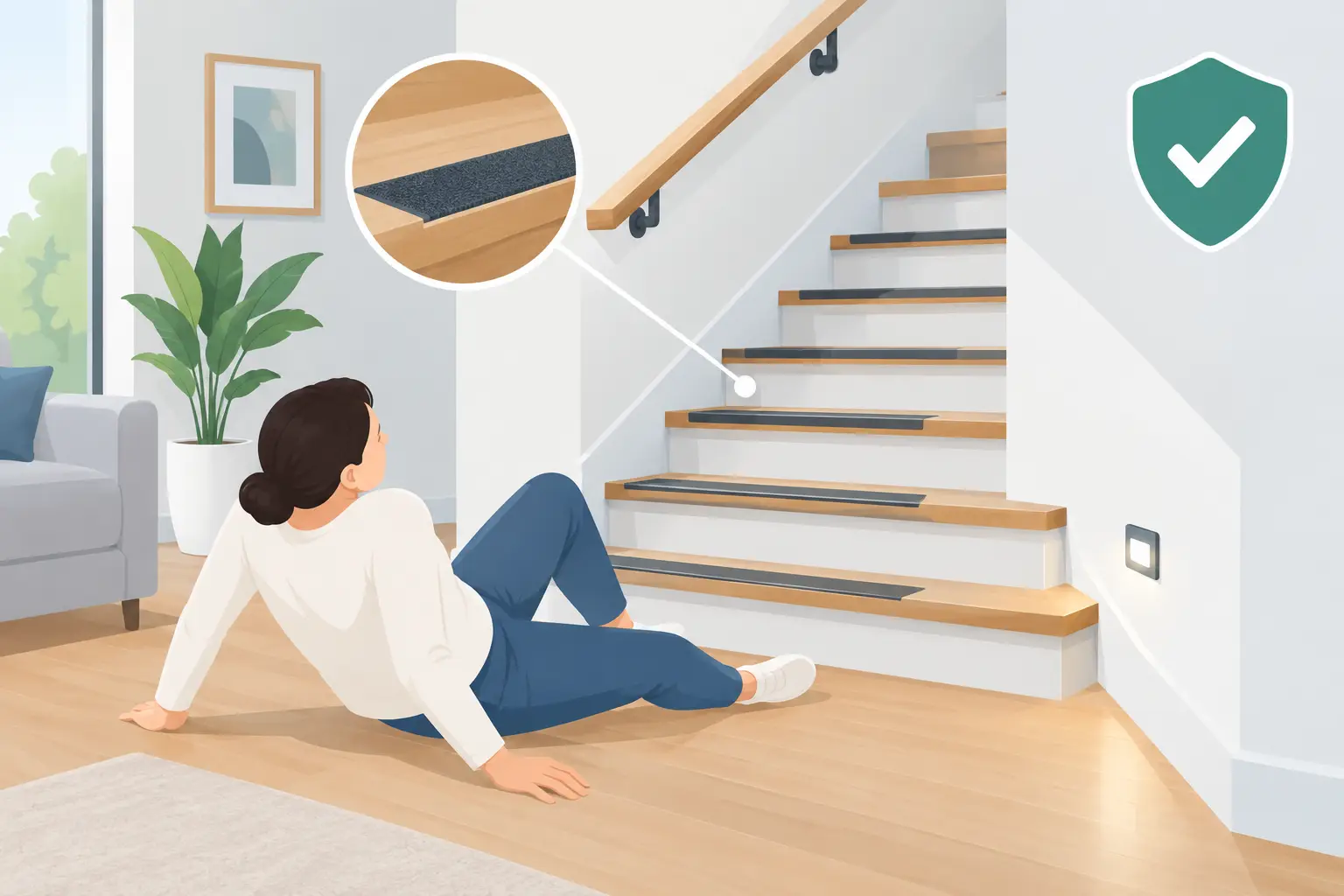 Comment sécuriser un escalier après une chute